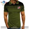 NHL Calgary Flames Special Multi Color Moss Green Polo Shirt NHL Calgary Flames Special Multi Color Moss Green Polo Shirt