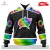 Personalized NHL Colorado Avalanche Special Pride Gradient Color Design Hockey Hoodie Sweatshirt 3D