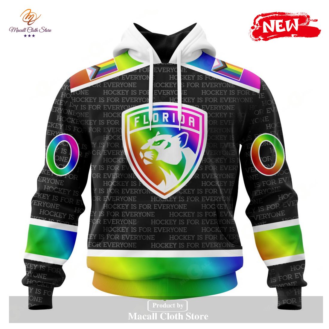NHL Winnipeg Jets Custom Name Number LGBT Pride Jersey Zip Up Hoodie