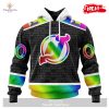 Personalized NHL New York Islanders Special Pride Gradient Color Design Hockey Hoodie Sweatshirt 3D