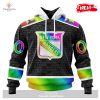 Personalized NHL New York Islanders Special Pride Gradient Color Design Hockey Hoodie Sweatshirt 3D