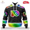 Personalized NHL Pittsburgh Penguins Special Pride Gradient Color Design Hockey Hoodie Sweatshirt 3D