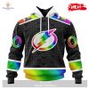 Personalized NHL Toronto Maple Leafs Special Pride Gradient Color Design Hockey Hoodie Sweatshirt 3D