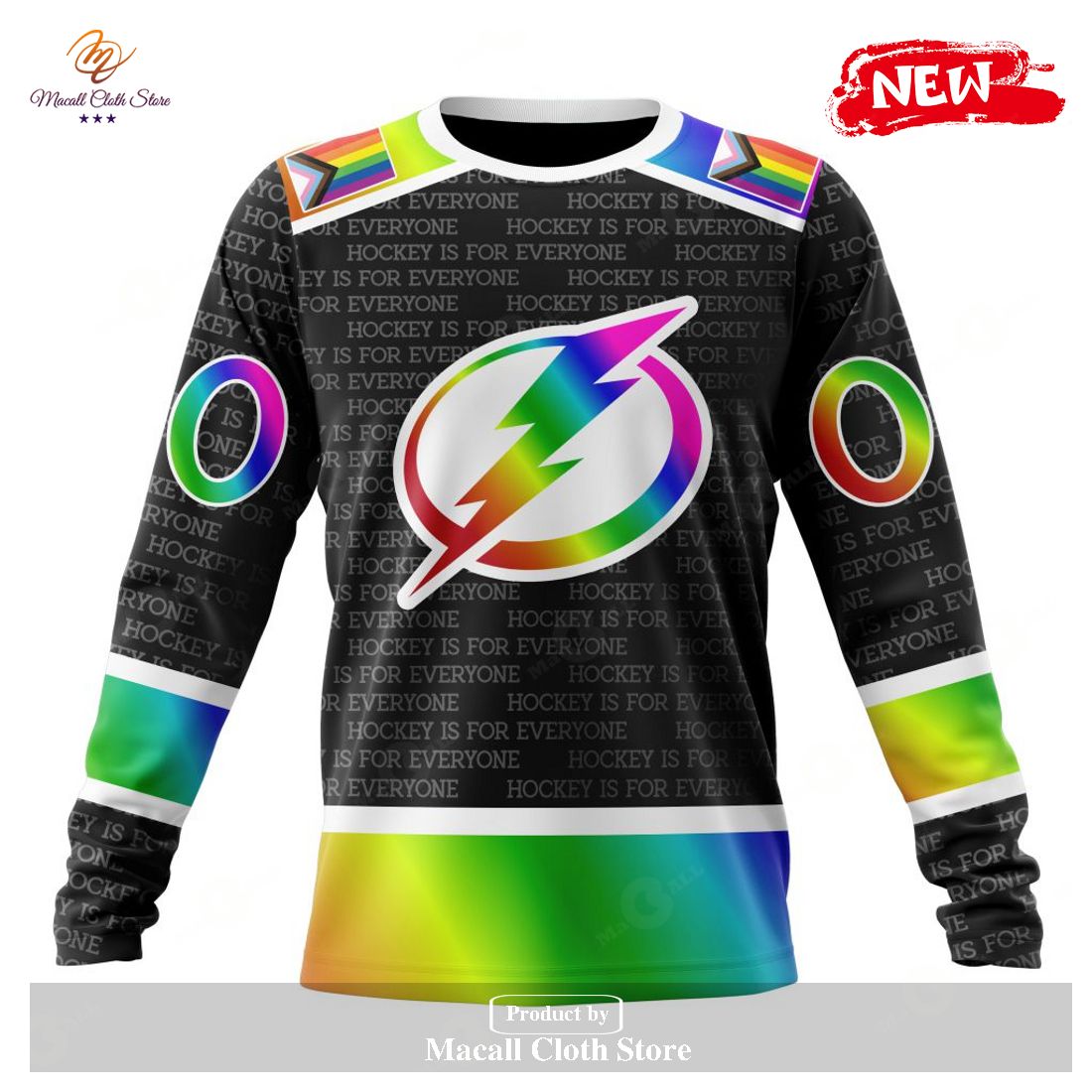 Persionalized NHL Tampa Bay Lightning Special Retro Gradient Design Hoodie  - Torunstyle