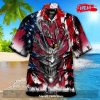 [NEW] Personalized NFL Atlanta Falcons US Flag Demon Face Hawaiian Shirt and Short