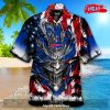 [NEW] Personalized NFL Baltimore Ravens US Flag Demon Face Hawaiian Shirt and Short