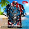 [NEW] Personalized NFL Denver Broncos US Flag Demon Face Hawaiian Shirt and Short