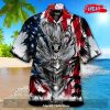 [NEW] Personalized NFL Los Angeles Chargers US Flag Demon Face Hawaiian Shirt and Short