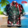 [NEW] Personalized NFL Philadelphia Eagles US Flag Demon Face Hawaiian Shirt and Short