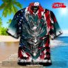 [NEW] Personalized NFL Pittsburgh Steelers US Flag Demon Face Hawaiian Shirt and Short