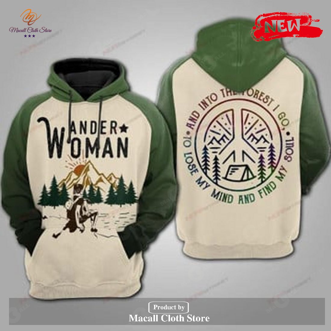 Wander Woman Into The Forest Green Camping Shirts Collection Hoodie Sweatshirt 3D Wander Woman Into The Forest Green Camping Shirts Collection Hoodie Sweatshirt 3D