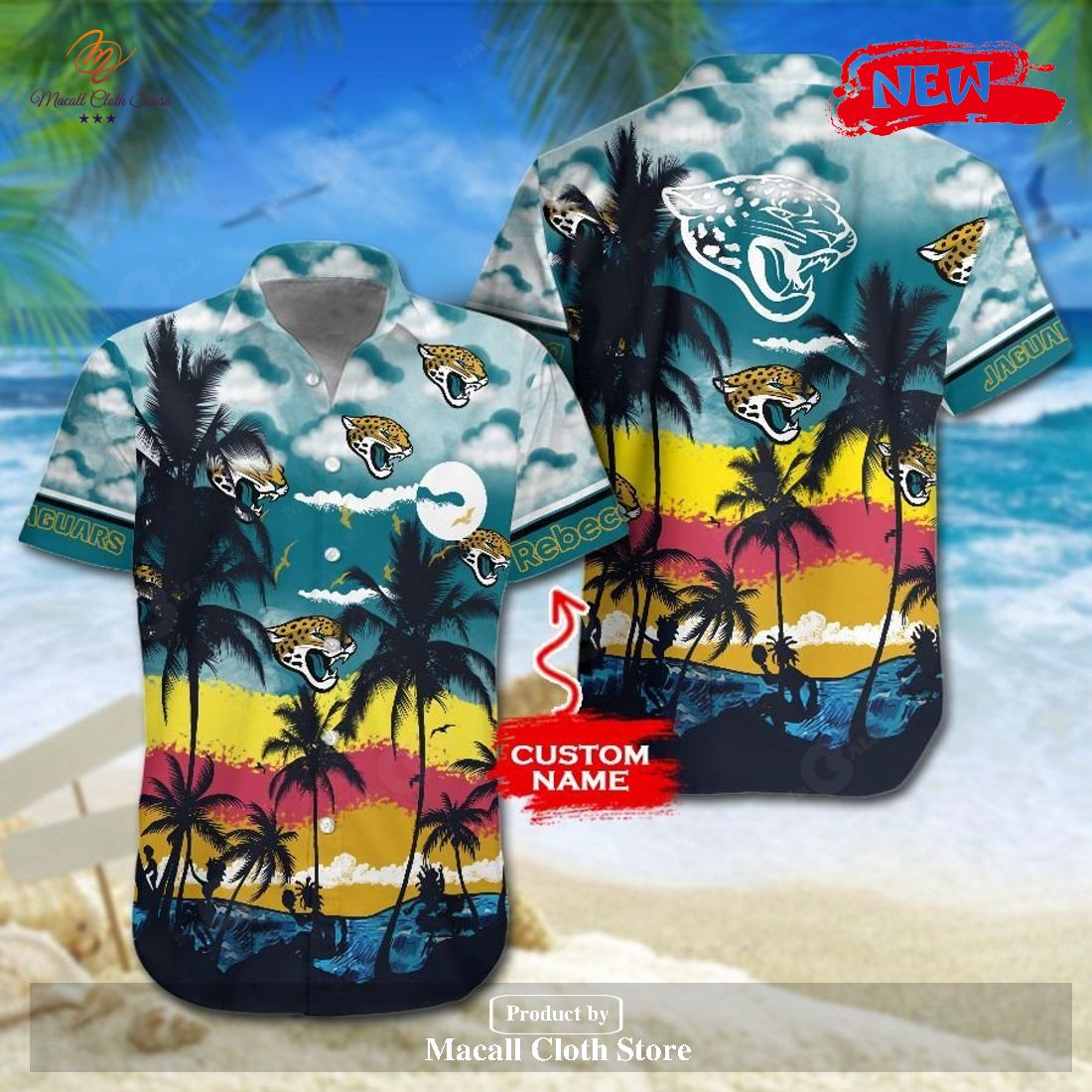 NFL Jacksonville Jaguars Grateful Dead Hawaiian Shirt - Tagotee