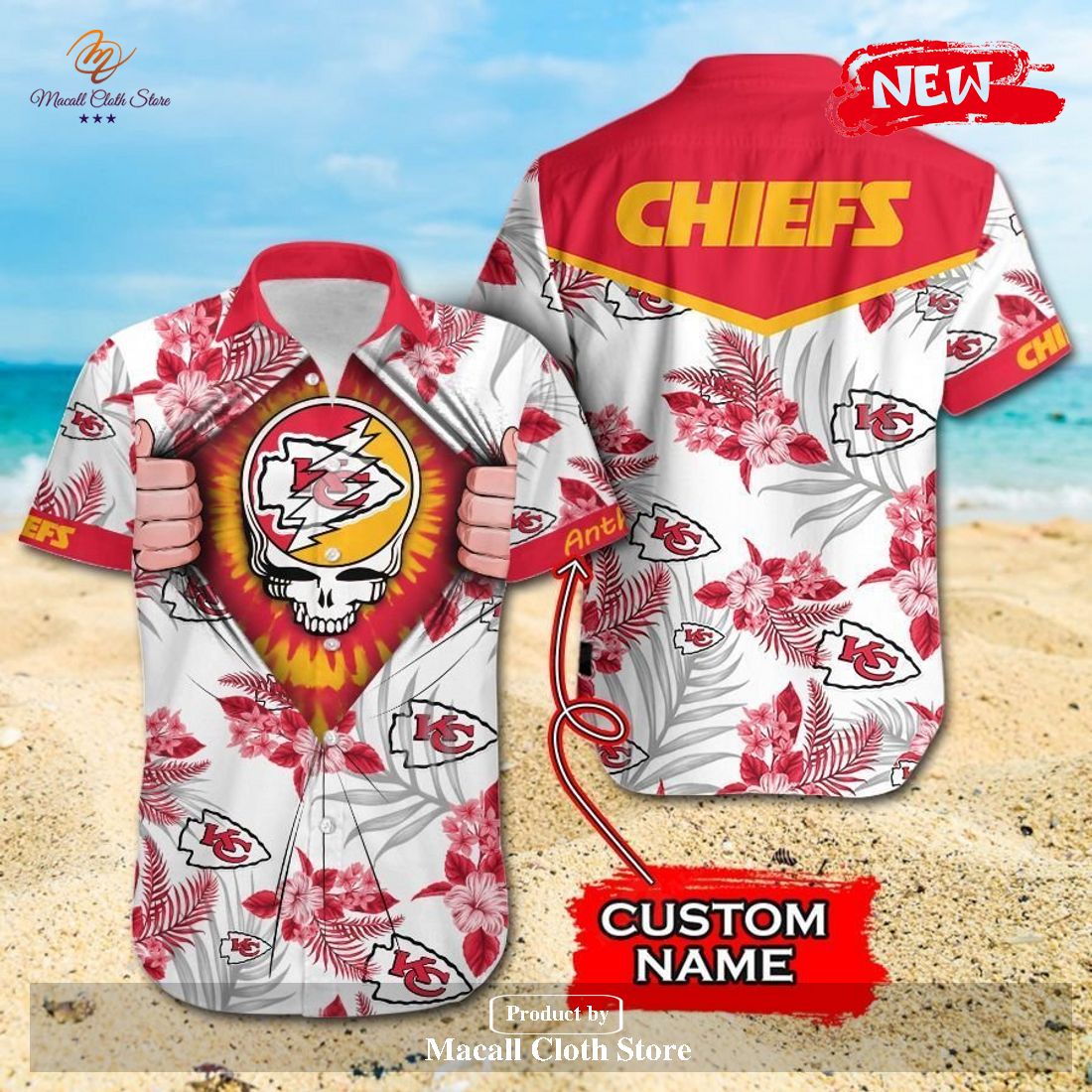 Kansas City Chiefs NFL Hawaiian Shirt Personalized, Kc Chiefs