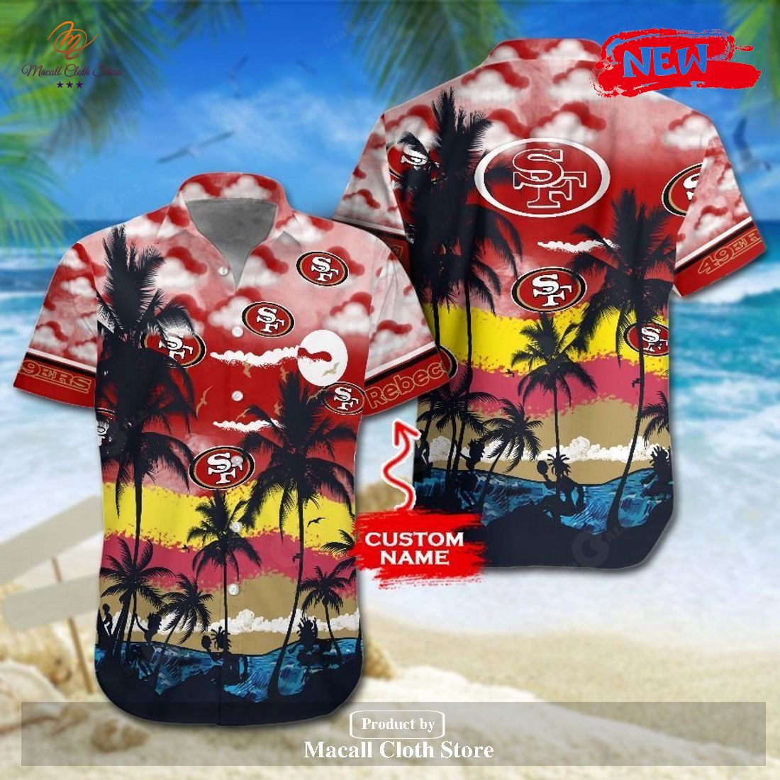 San Francisco 49ers Custom Name NFL Floral Hawaiian Shirt And Shorts Gift  For Men And Women Fans - Banantees