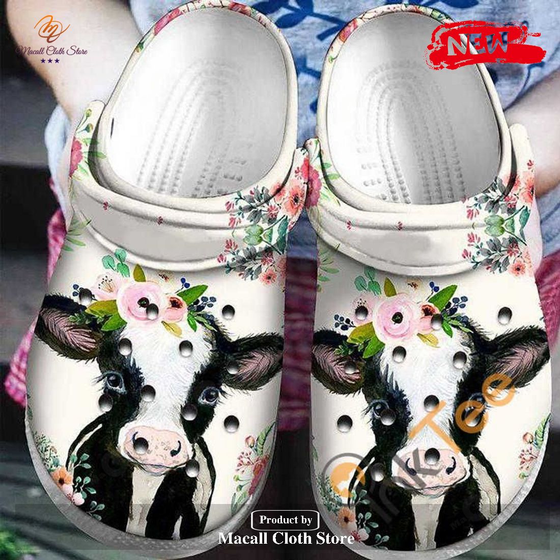 [NEW] Floral Heifer Cow Farmer For Man and Women Crocs Clog Shoes ...