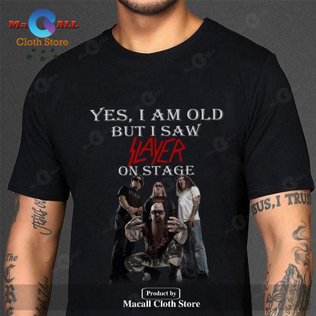 Yes i am old but i saw Slayer band member on stage Unisex Classic T-Shirt Hoodie Sweatshirt