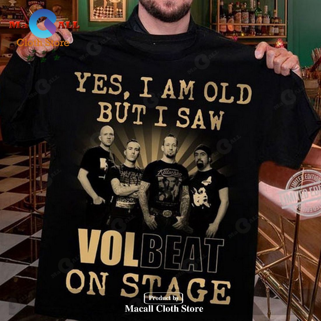 Yes I Am Old But I Saw Volbeat On Stage Unisex Classic T-Shirt Hoodie Sweatshirt