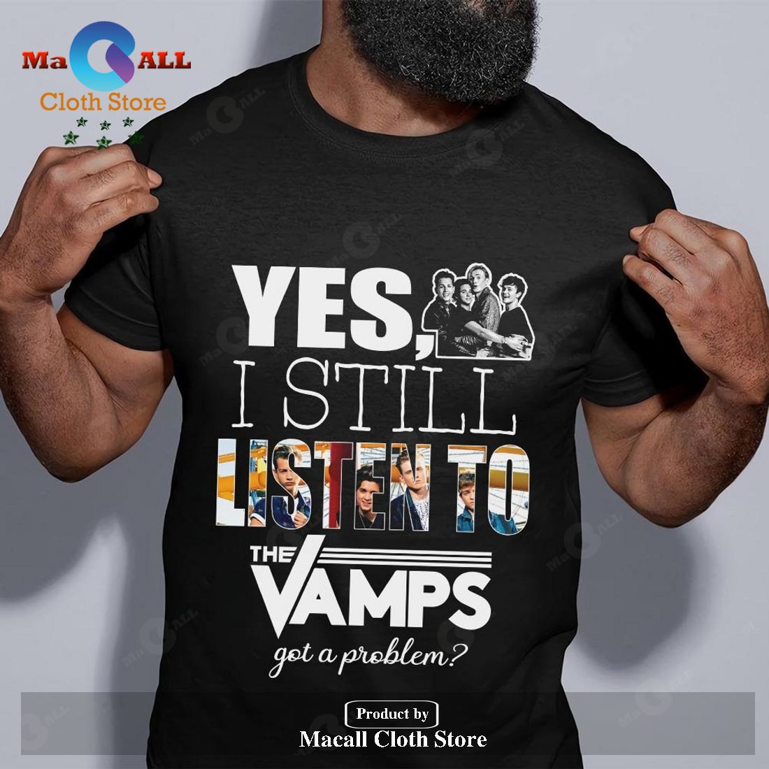 Yes I still listen to The Vamps Unisex Classic T-Shirt Hoodie Sweatshirt