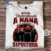 Never underestimate a Nana who listens to Rammstein Unisex Classic T-Shirt Hoodie Sweatshirt