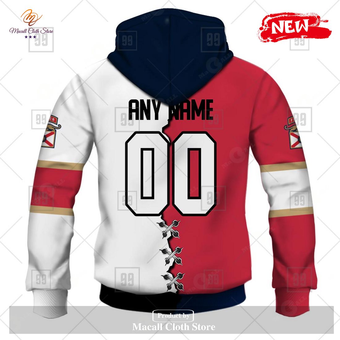 Personalized NHL Florida Panthers Mix Color Jersey 2023 Hoodie