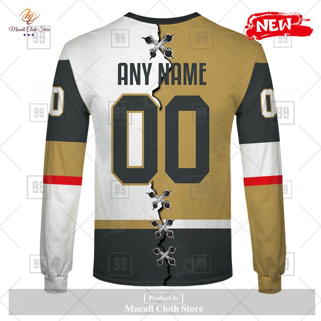 Personalized NHL Vegas Golden Knights Mix Color Jersey 2023 Hoodie Sweatshirt 3D Personalized NHL Vegas Golden Knights Mix Color Jersey 2023 Hoodie Sweatshirt 3D