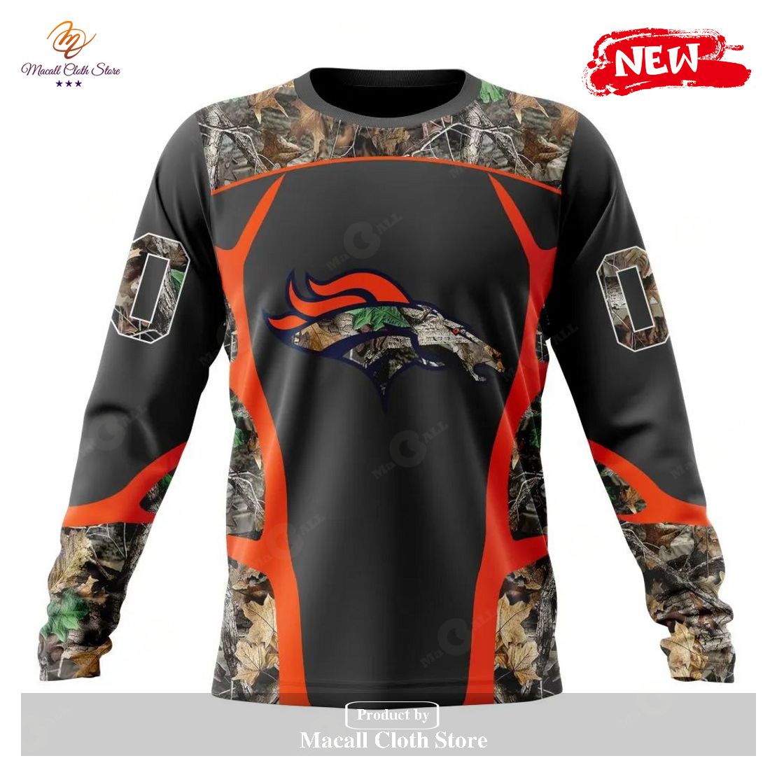 Personalized NFL Denver Broncos Special Camo Hunting Black Design Hoodie Sweatshirt 3D Personalized NFL Denver Broncos Special Camo Hunting Black Design Hoodie Sweatshirt 3D