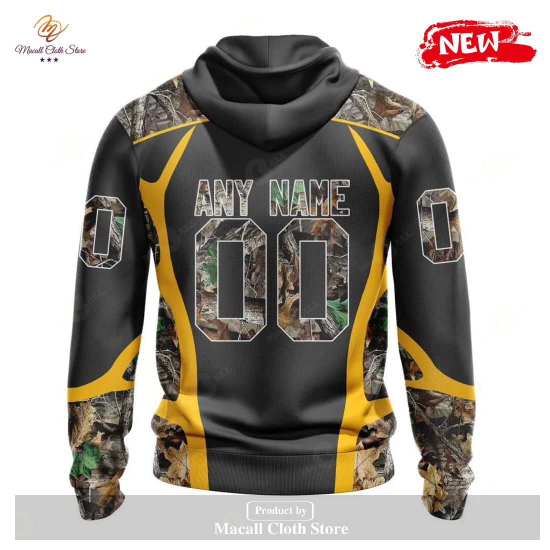 NFL Green Bay Packers Deer Hunting Camo Hoodie 3D