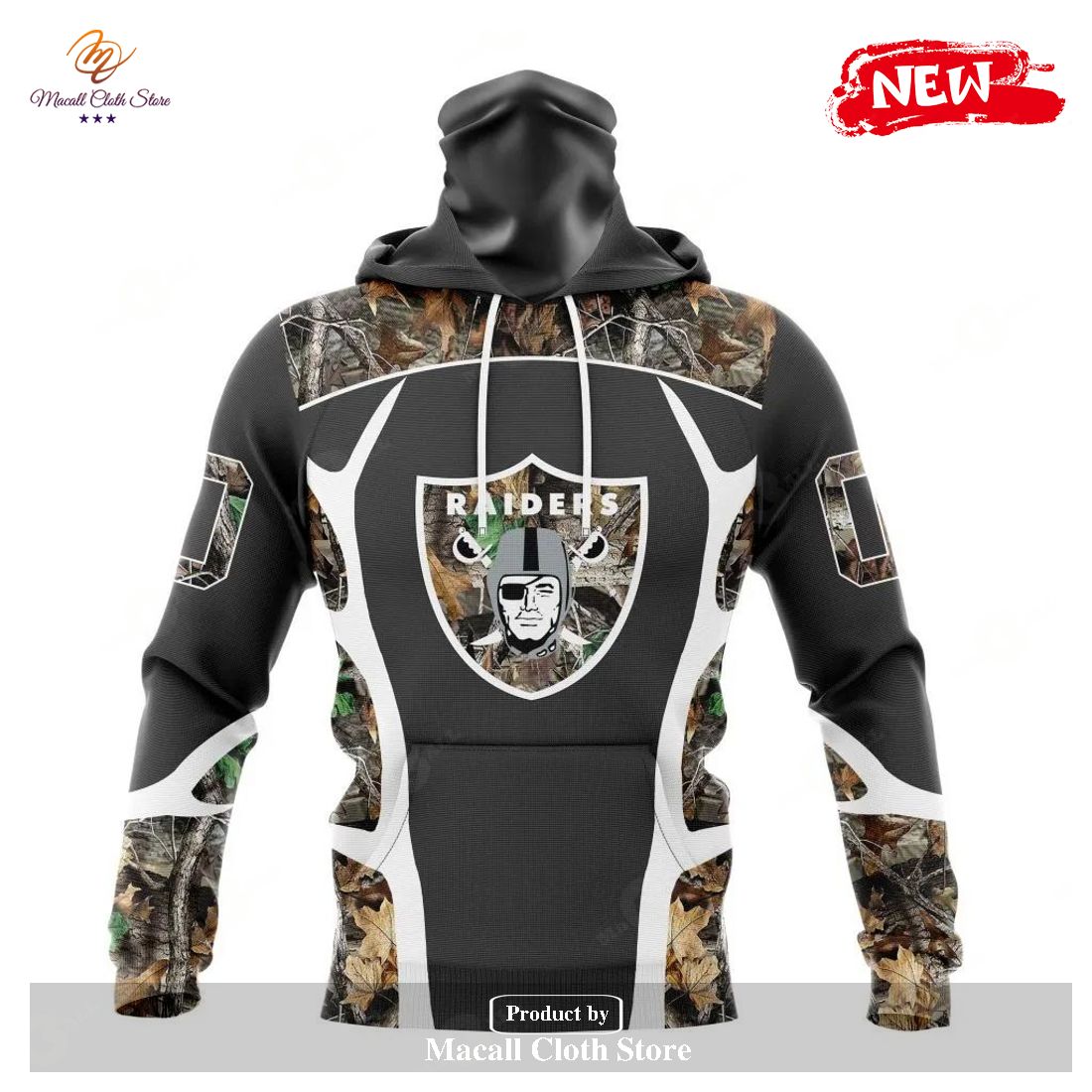 PREMIUM NFL Las Vegas Raiders Special Camo Hunting Design Hoodie