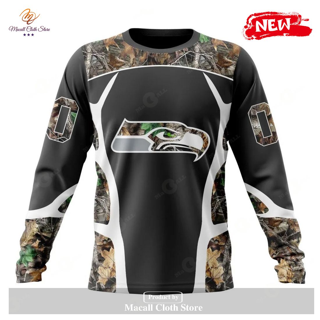 BEST NFL Seattle Seahawks Special Camo Hunting Design Hoodie - ZK11