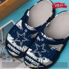 [NEW] Dallas Cowboys team Skull Rubber Crocs Crocband Clogs Comfy Footwear
