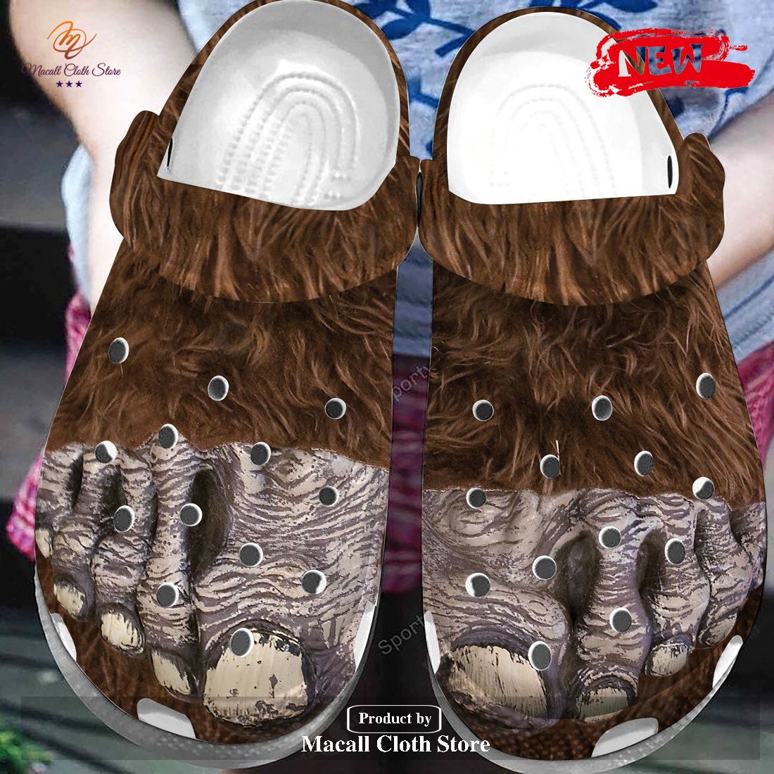 [NEW] Funny Bigfoot Crocs For Man and Women Classic Clog Shoes - Macall ...