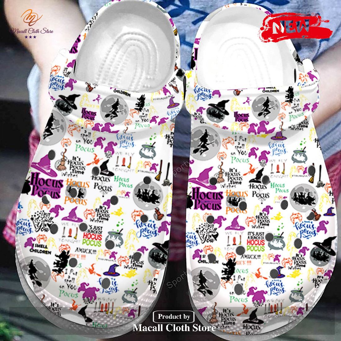 [NEW] Hocus Pocus Halloween witch For Man and Women Crocs Classic Clog Shoes