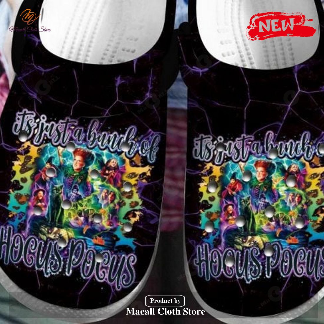 [NEW] It’s just a bunch of Hocus Pocus Halloween Crocs Classic Clog Shoes