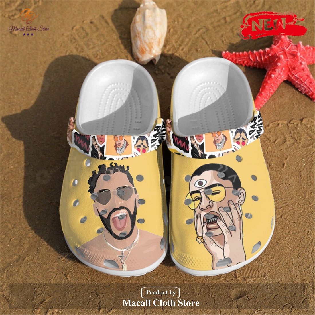 [NEW] New Bad Bunny For Man and Women Crocs Clog Shoes - Macall Cloth ...