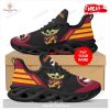 Personalized Name Arizona Cardinals Clunky Hot Sneakers Luxury NFL Max Soul Sneakers