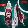 Personalized Name Atlanta Falcons Cracked Hot Design Clunky For Fan Max Soul Sneaker Shoes