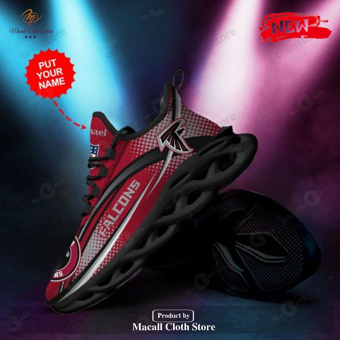 Personalized Name Atlanta Falcons Running Sportshoes For Fan Max Soul Sneaker Shoes Personalized Name Atlanta Falcons Running Sportshoes For Fan Max Soul Sneaker Shoes
