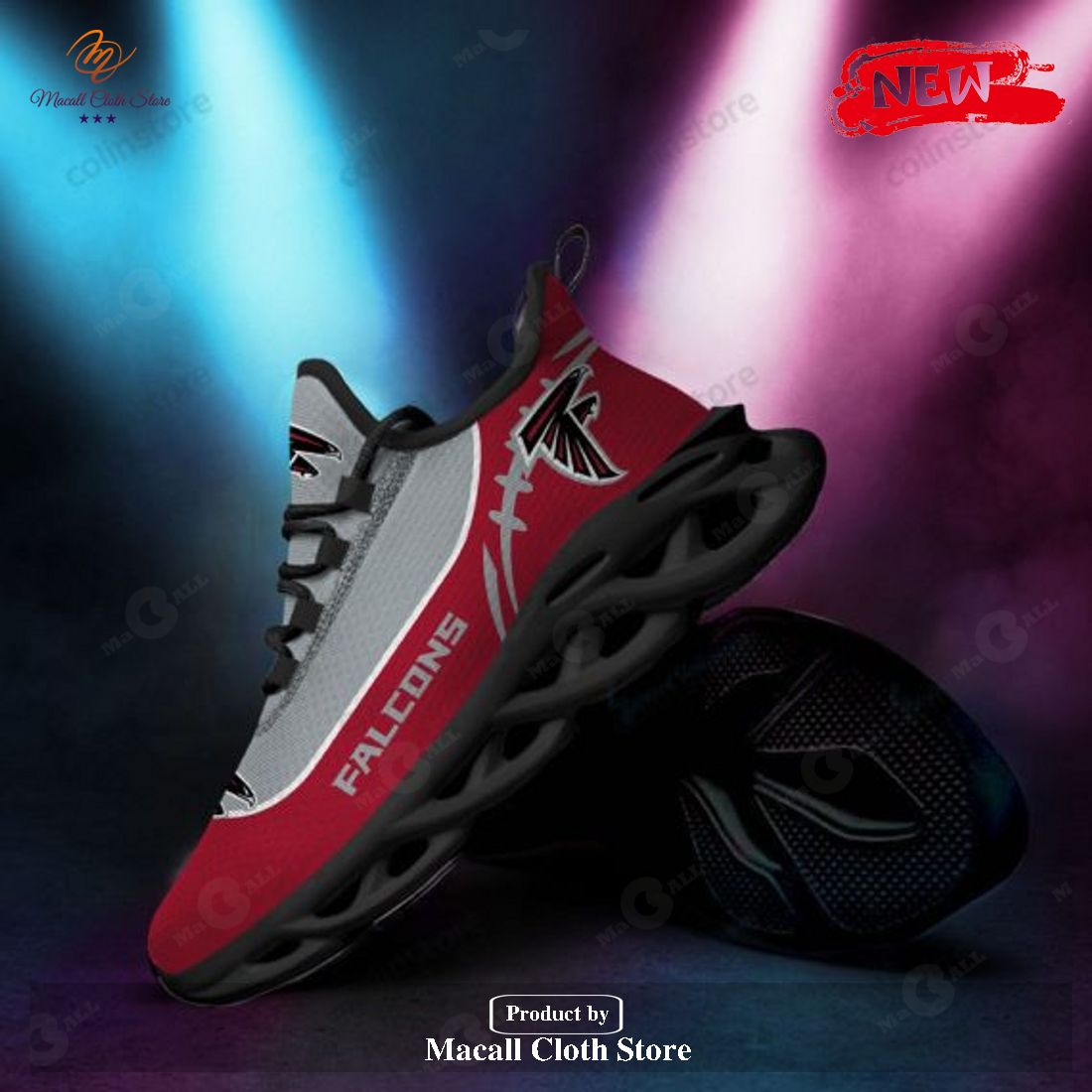 Personalized Name Atlanta Falcons Trending Design Running Sportshoes Max Soul Sneaker Shoes