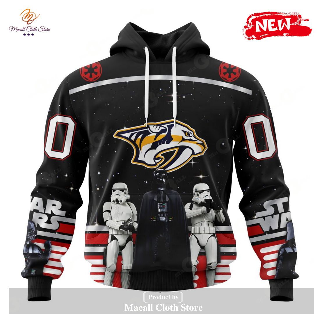 Personalized NHL Nashville Predators Special Star Wars Black Design May The 4th Be With You Hoodie Sweatshirt 3D Personalized NHL Nashville Predators Special Star Wars Black Design May The 4th Be With You Hoodie Sweatshirt 3D