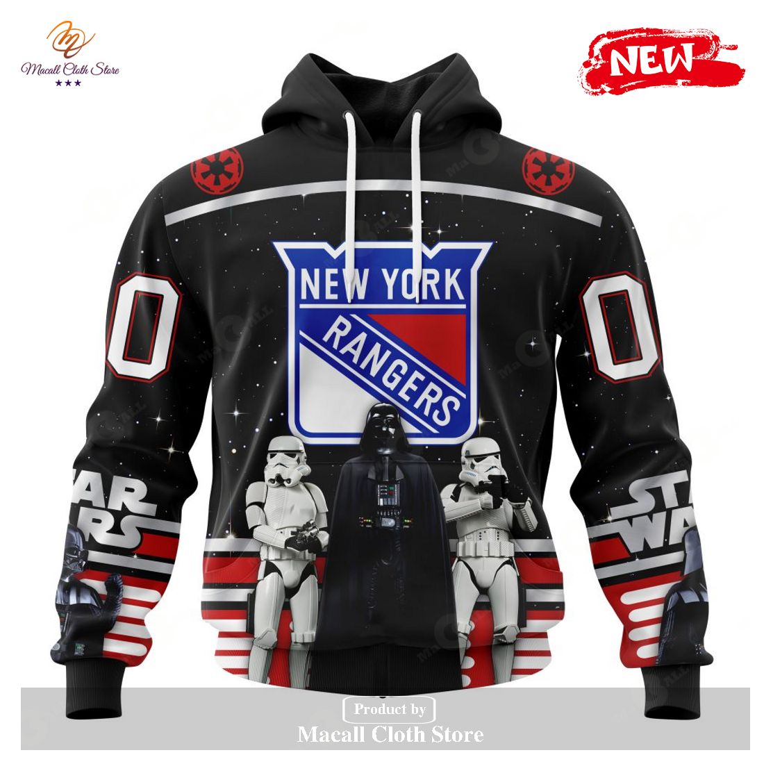 Personalized NHL New York Rangers Special Star Wars Black Design May The 4th Be With You Hoodie Sweatshirt 3D Personalized NHL New York Rangers Special Star Wars Black Design May The 4th Be With You Hoodie Sweatshirt 3D