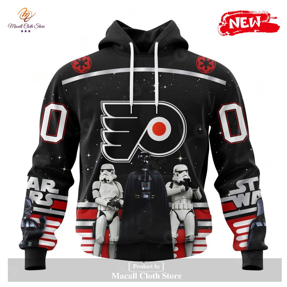 Personalized NHL Philadelphia Flyers Special Star Wars Black Design May The 4th Be With You Hoodie Sweatshirt 3D Personalized NHL Philadelphia Flyers Special Star Wars Black Design May The 4th Be With You Hoodie Sweatshirt 3D