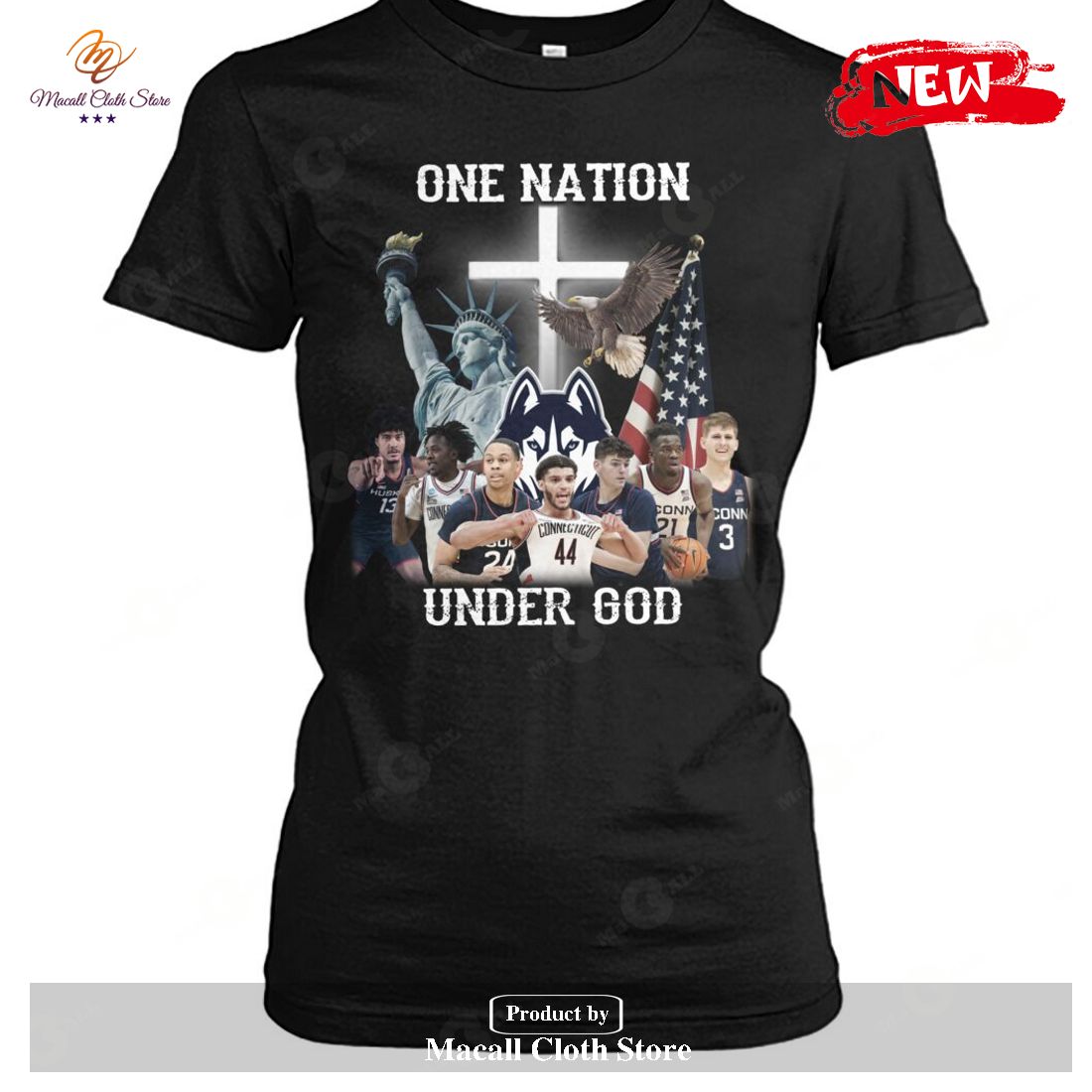 One Nation Uconn Under God-Unisex T-Shirt