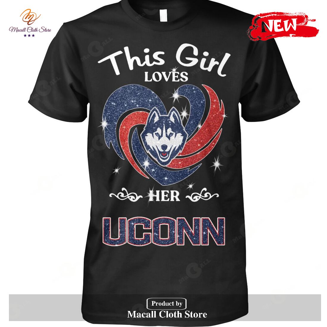 This Girl Loves Her Uconn-Unisex T-Shirt