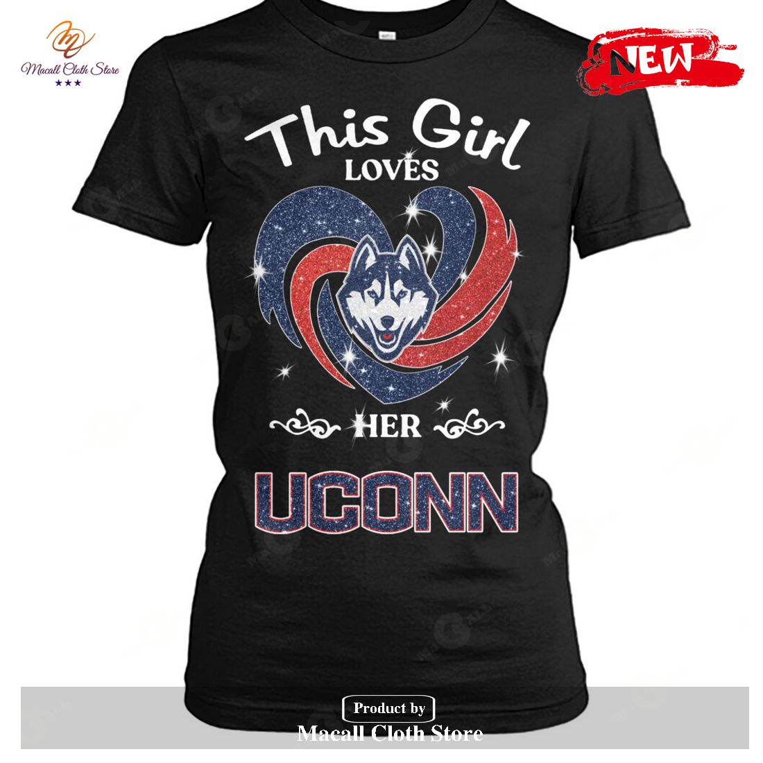 This Girl Loves Her Uconn-Unisex T-Shirt