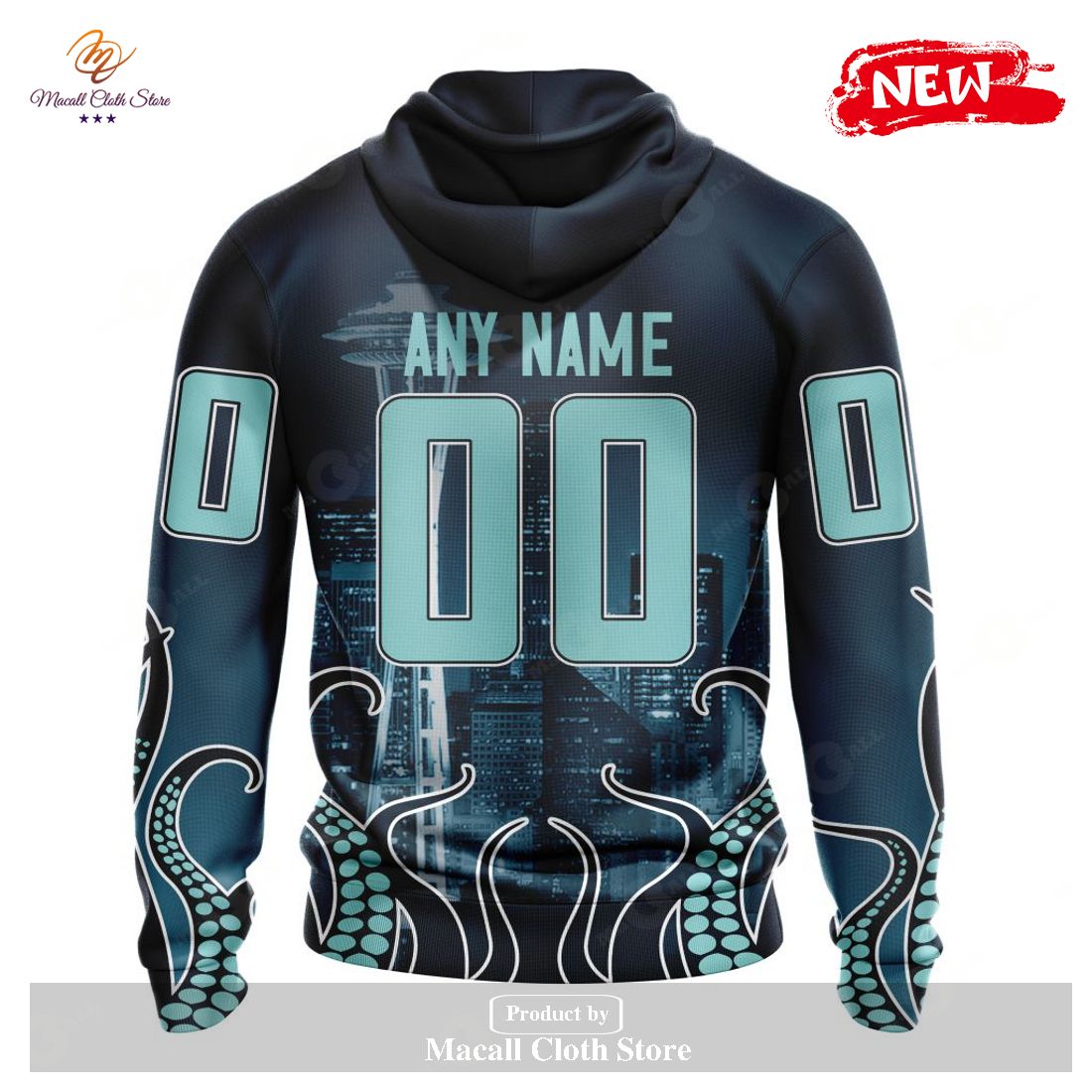 Personalized NHL Seattle Kraken Special Design With Space Needle Hoodie Sweatshirt 3D Personalized NHL Seattle Kraken Special Design With Space Needle Hoodie Sweatshirt 3D