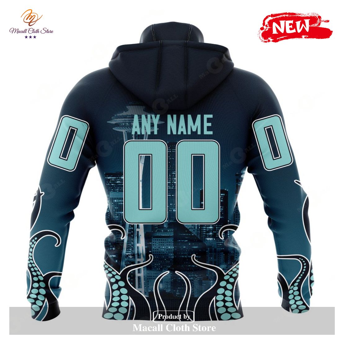 Personalized NHL Seattle Kraken Special Design With Space Needle Hoodie Sweatshirt 3D Personalized NHL Seattle Kraken Special Design With Space Needle Hoodie Sweatshirt 3D