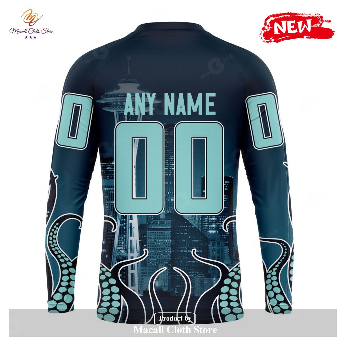 Personalized NHL Seattle Kraken Special Design With Space Needle Hoodie Sweatshirt 3D Personalized NHL Seattle Kraken Special Design With Space Needle Hoodie Sweatshirt 3D