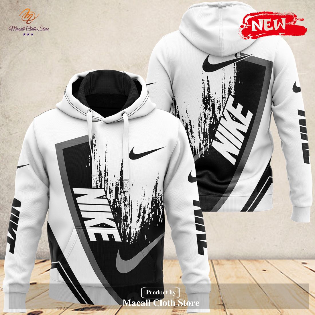 Nike Basic Luxury Black White Premium Fashion Sweatshirt 3D And Pants Nike Basic Luxury Black White Premium Fashion Sweatshirt 3D And Pants