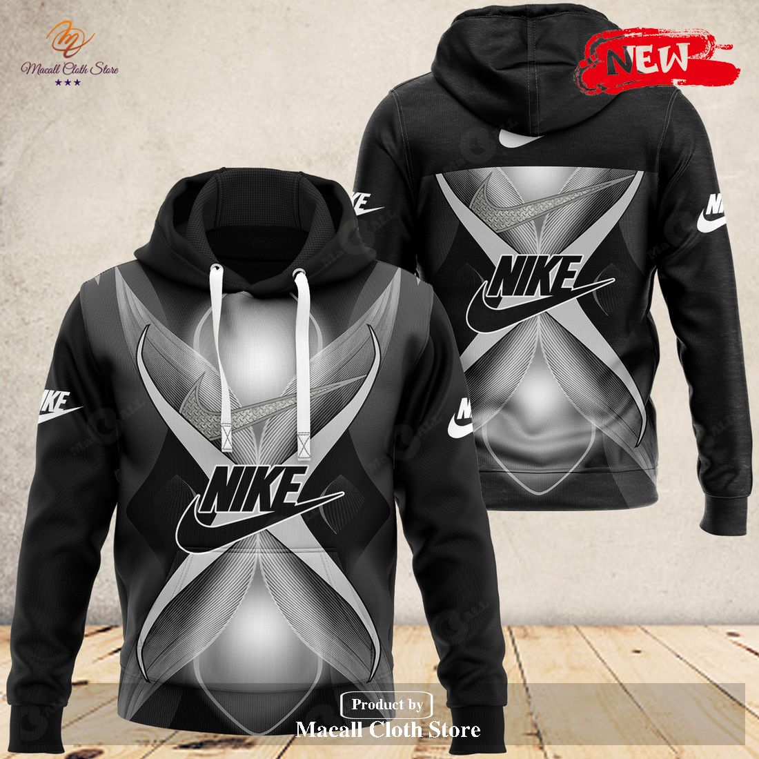 Nike Bee Premium Luxury Black Fashion US Hoodie Sweatshirt 3D And Pants
