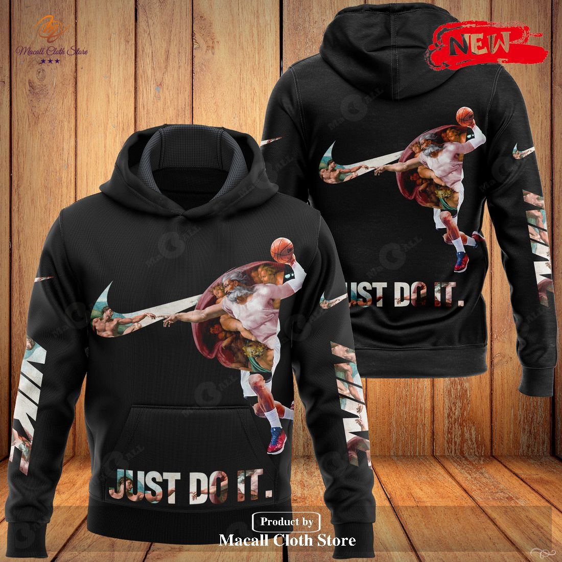 Nike Black Cistercian Fashion Just Do It Trending Luxury Design Hoodie Sweatshirt 3D And Pants